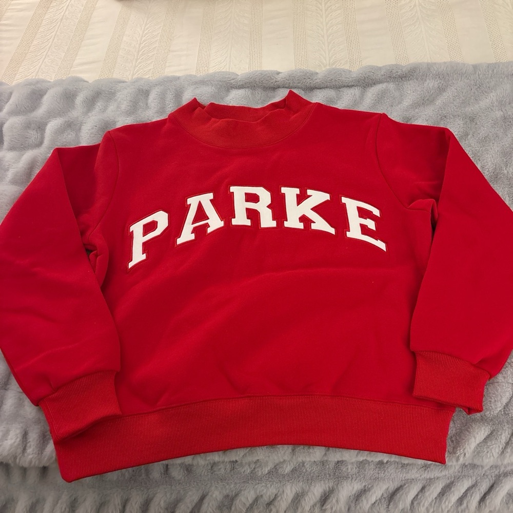 Parke mock neck Red Sweatshirt from Valentine’s Day launch S/M - Picture 2 of 5
